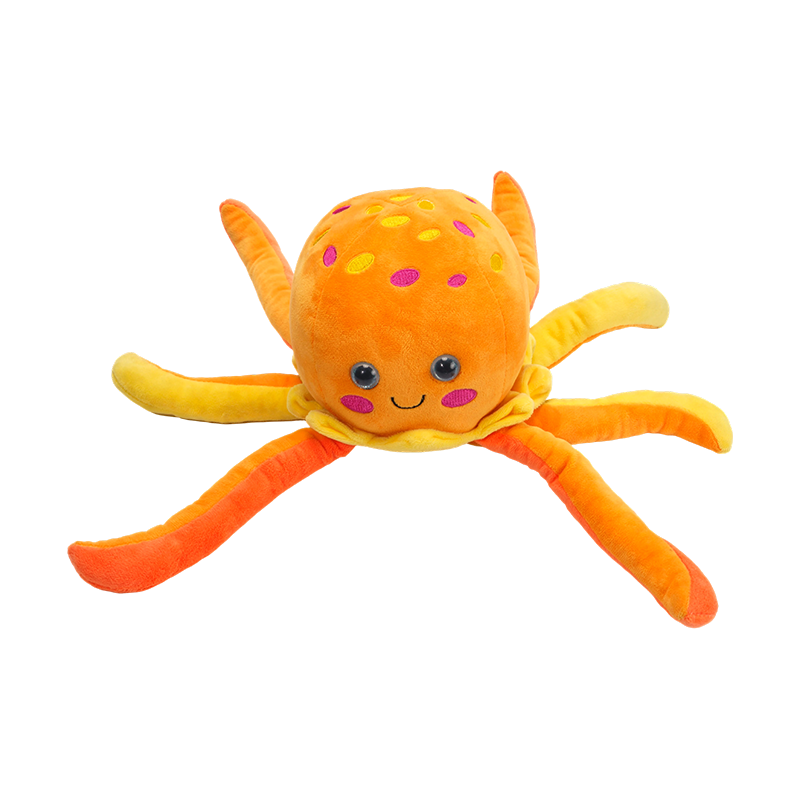 Bréagáin plush ochtapas buí saol aigéin bréagán plush
