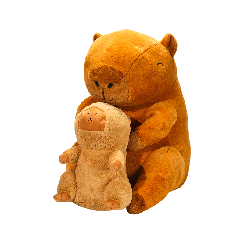 Bréagán adorable capybara plush i méideanna éagsúla
