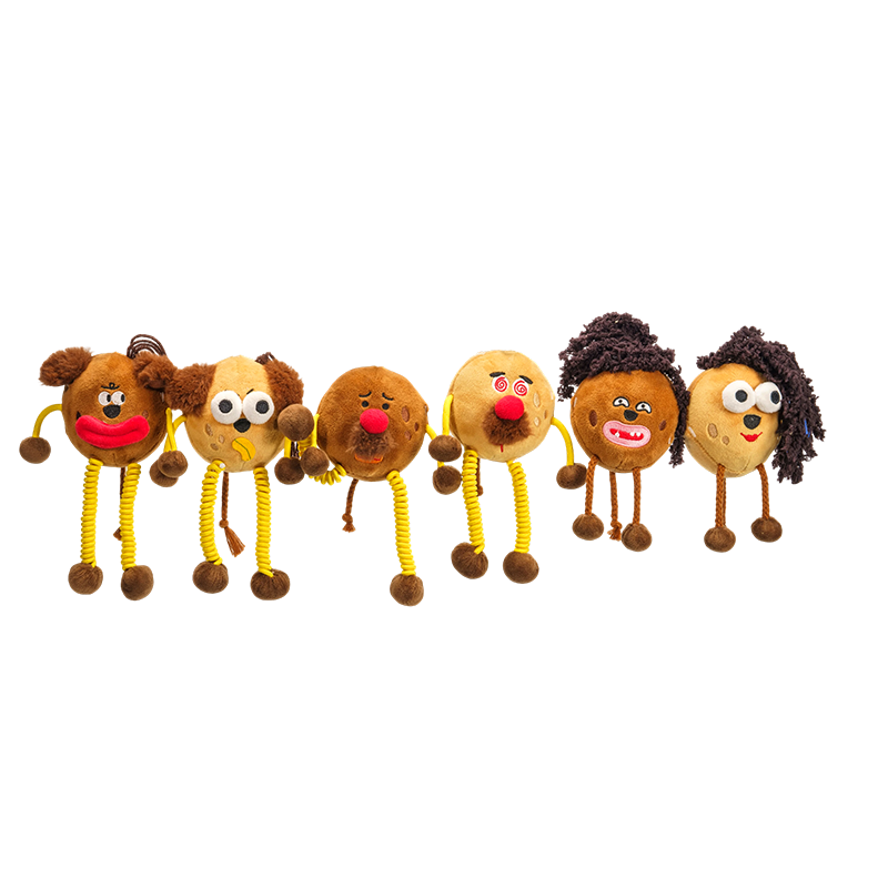 Eochairshlabhraí plush ainmhithe greannmhara ceanncheann