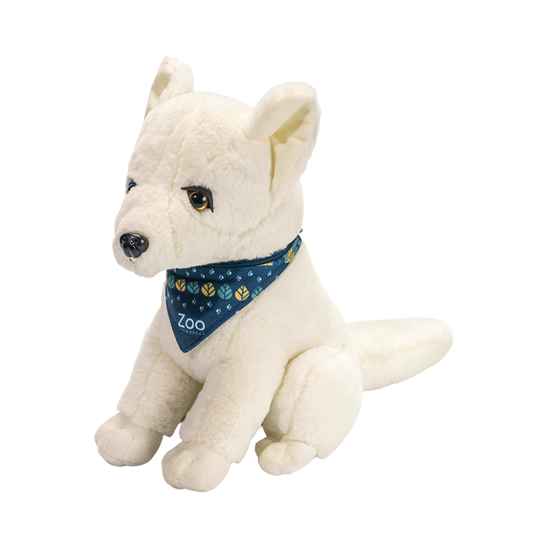 Ainmhí fiáin ina suí Snow mac tíre bréagáin plush