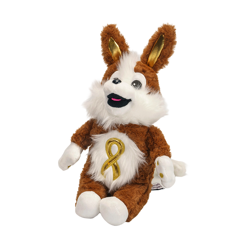 Ina suí ainmhithe fiáine fad-chluasach coiníní bréagáin plush