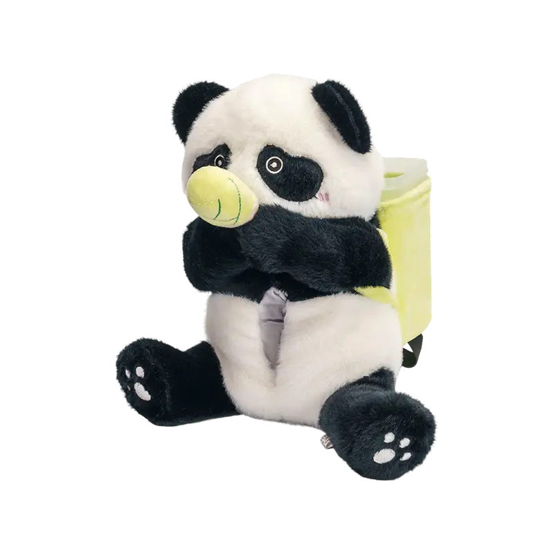 panda plushie gleoite ina suí le ciseán