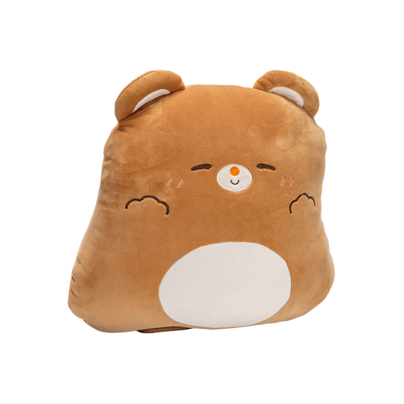 Béar donn piliúir caith plush