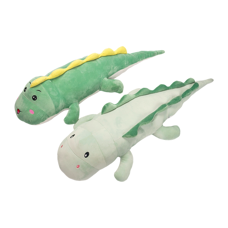 Bréagáin bog plush i gcruth dineasáir