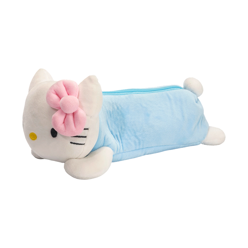 Cásanna peann luaidhe plush aghaidh Kitty