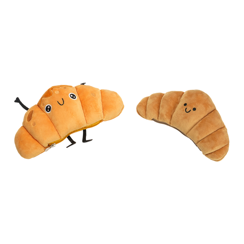 Cásanna croissant-aghaidh plush