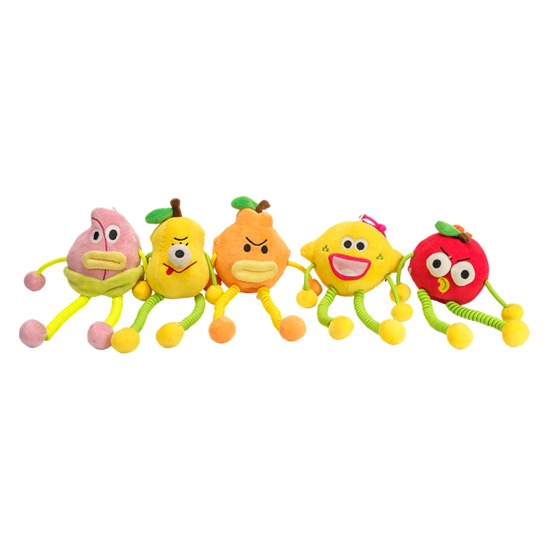 Keychains plush torthaí cheerful