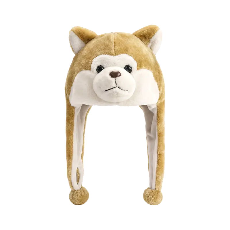 Hata plush aghaidh puppy beige