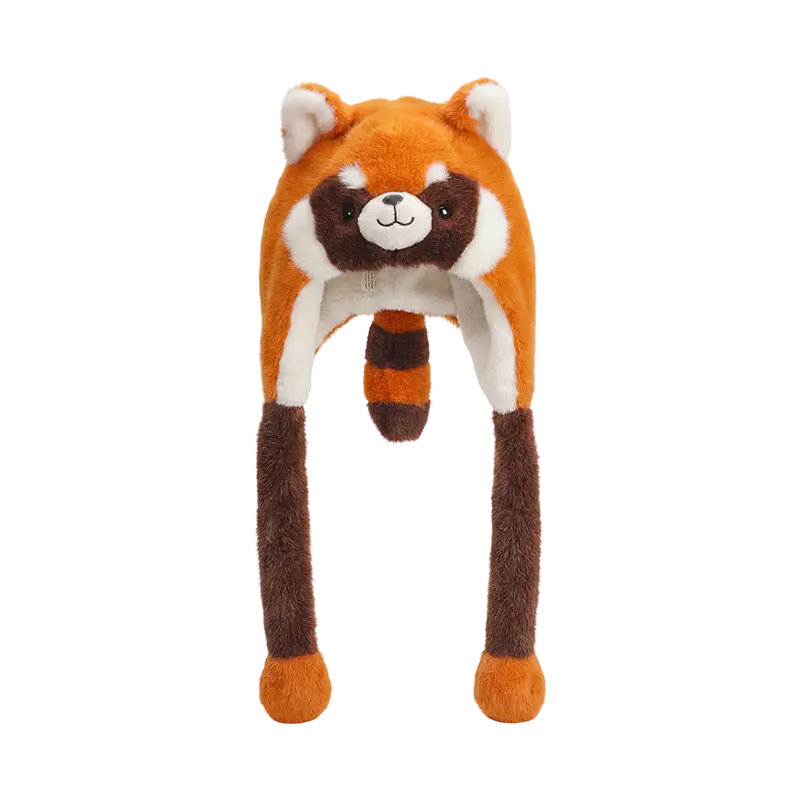 Hata plush panda donn reddish