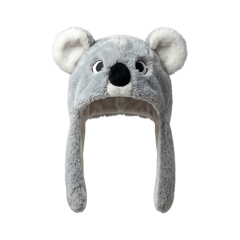 Hata koala-chluas plush liath