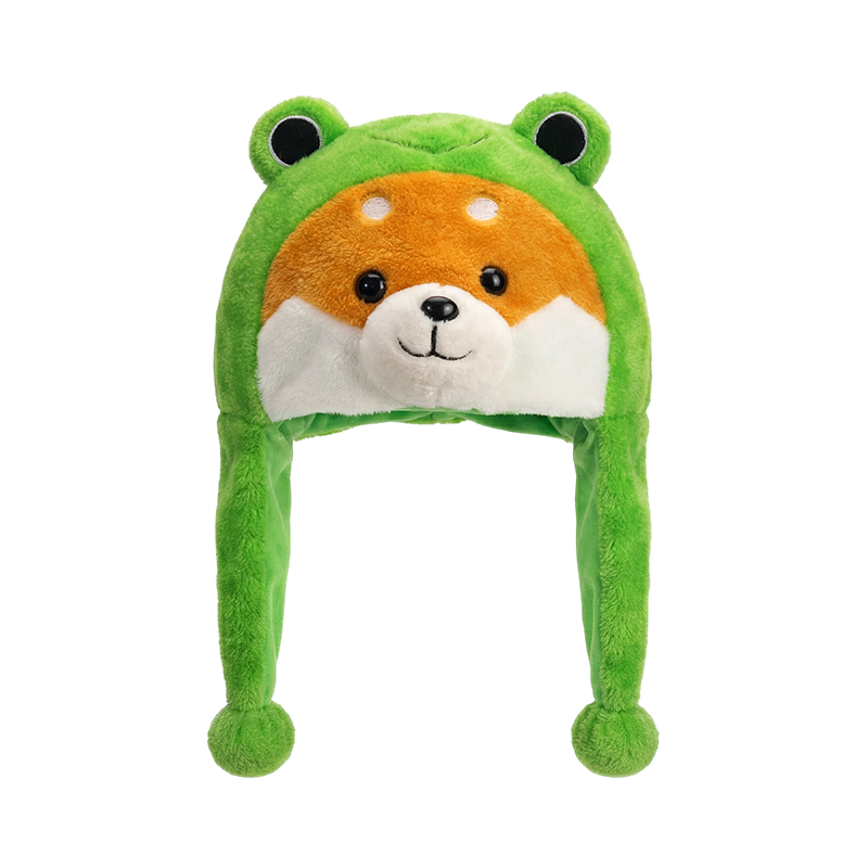Glas frog-chluas hata plush