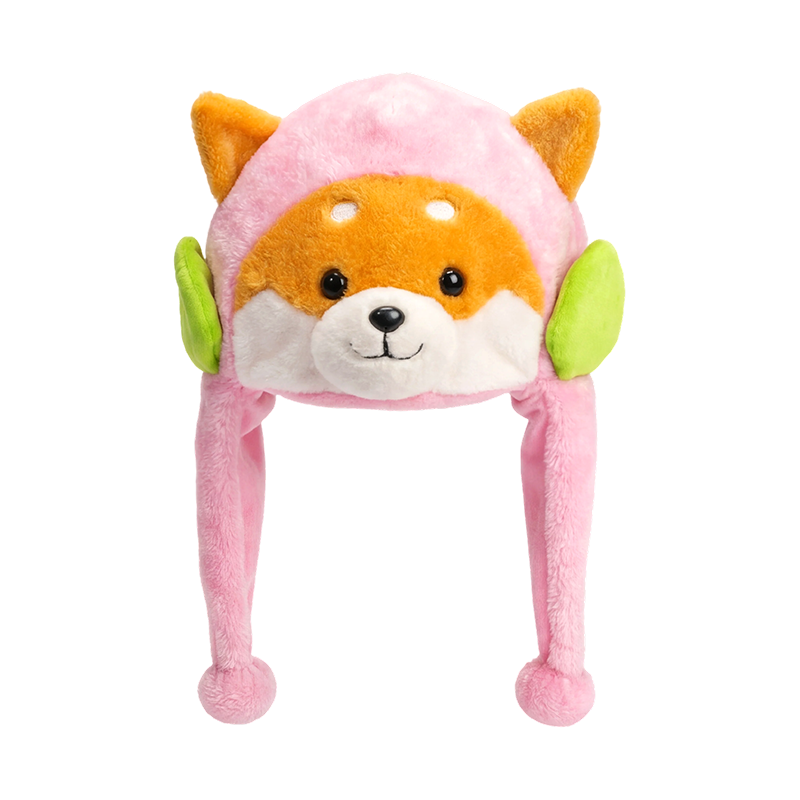 Pink álainn shiba inu hata plush