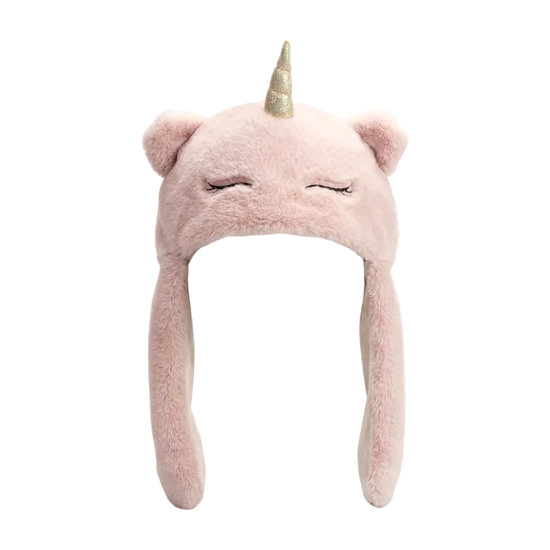 Hata plush bándearg unicorn