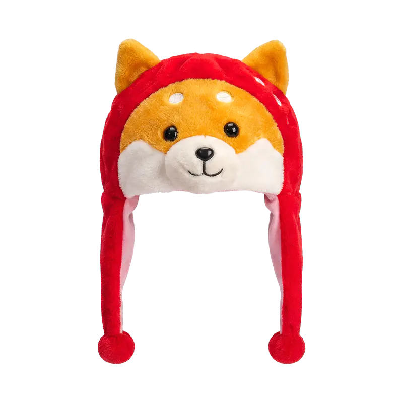Scarlet shiba-look plush hata